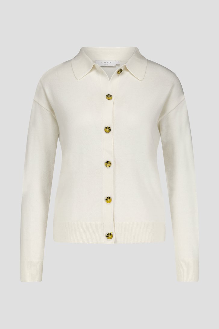 Productfoto 1 van Fijngebreide ecru cardigan  door Liberty Island voor Dames