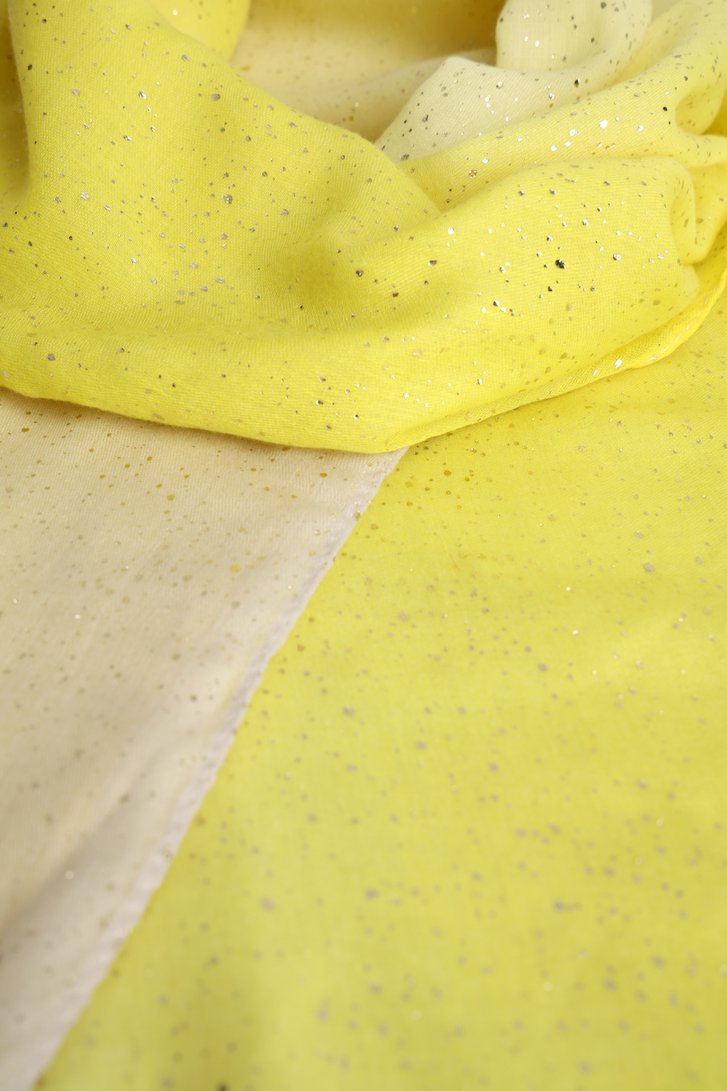 Fin foulard jaune avec des paillettes dorées de Liberty Island pour Femmes