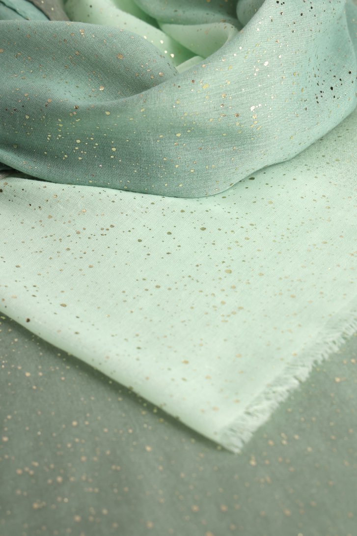 Fin foulard vert clair avec des paillettes dorées de Liberty Island pour Femmes