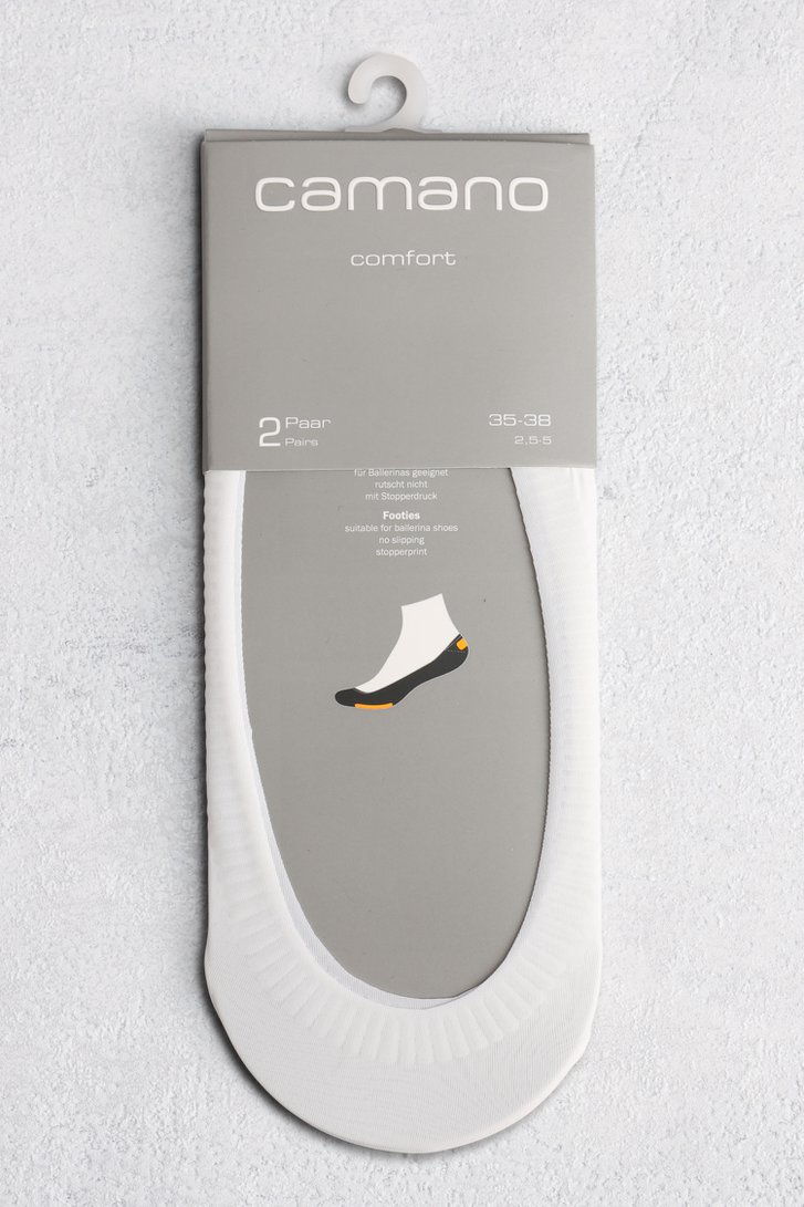 Photo produit 1 de Footies blancs - 2 paires de Camano pour Femmes
