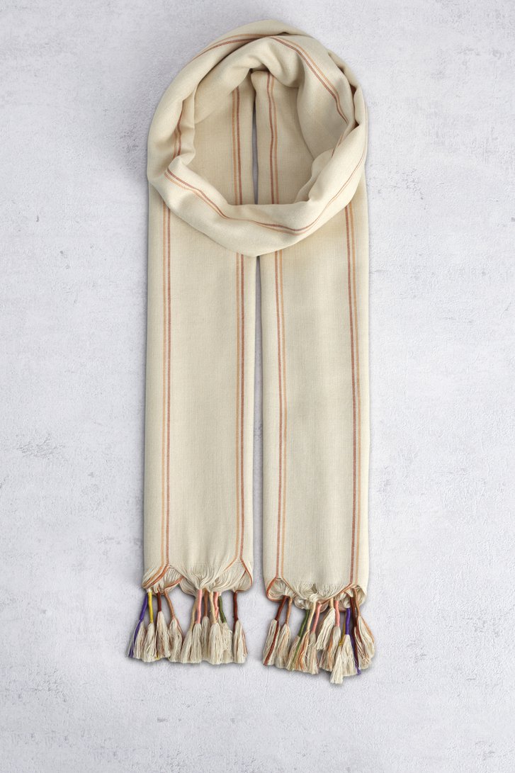 Le devant de Foulard beige à rayures de Liberty Loving nature pour Femmes