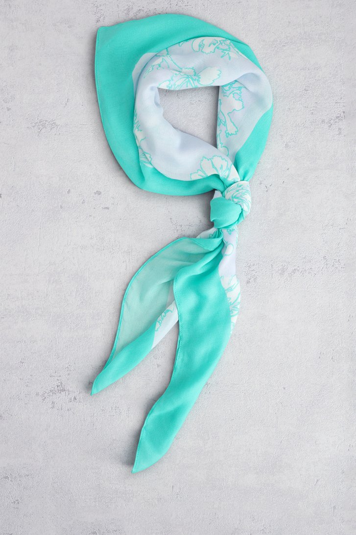 Le devant de Foulard carré à motif floral de Libelle pour Femmes