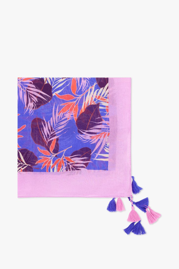 Foulard carré avec imprimé feuillage de Libelle pour Femmes