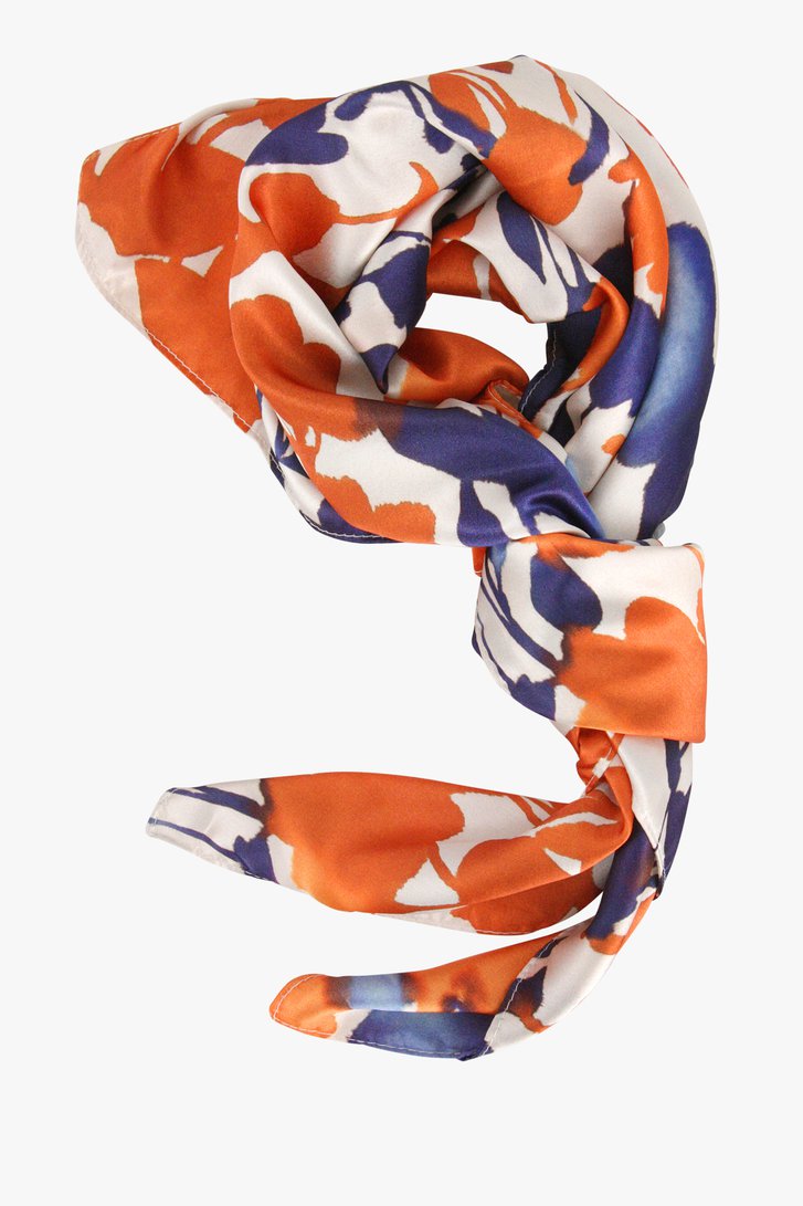 Foulard fin à imprimé bleu-orange  de Liberty Island pour Femmes