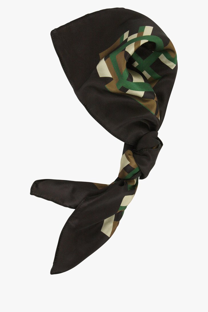 Foulard fin à imprimé brun-vert de Liberty Island pour Femmes