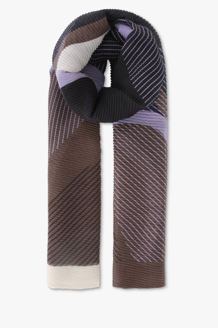 Foulard fin à imprimé violet/marron de Opus pour Femmes