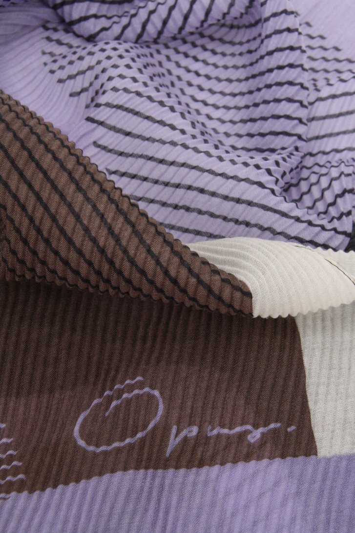 Foulard fin à imprimé violet/marron de Opus pour Femmes