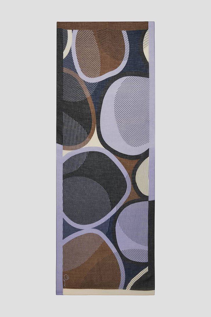 Foulard fin à imprimé violet/marron de Opus pour Femmes
