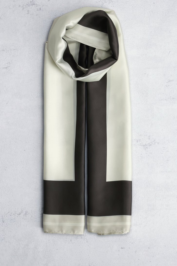 Le devant de Foulard fin en gris clair et foncé de D'Auvry pour Femmes