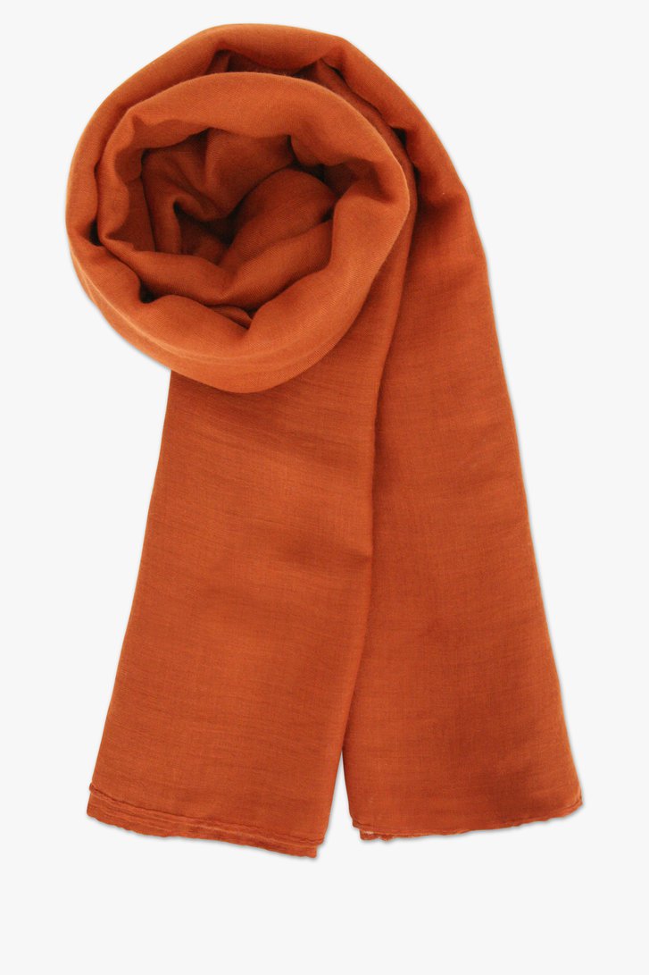 Foulard uni rouge-brun de Liberty Island pour Femmes