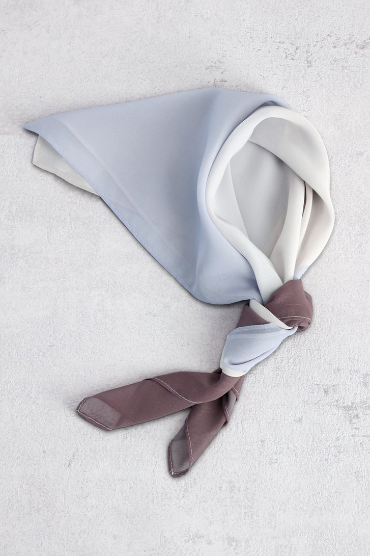 Le devant de  Foulard violet à color blocks de D'Auvry pour Femmes