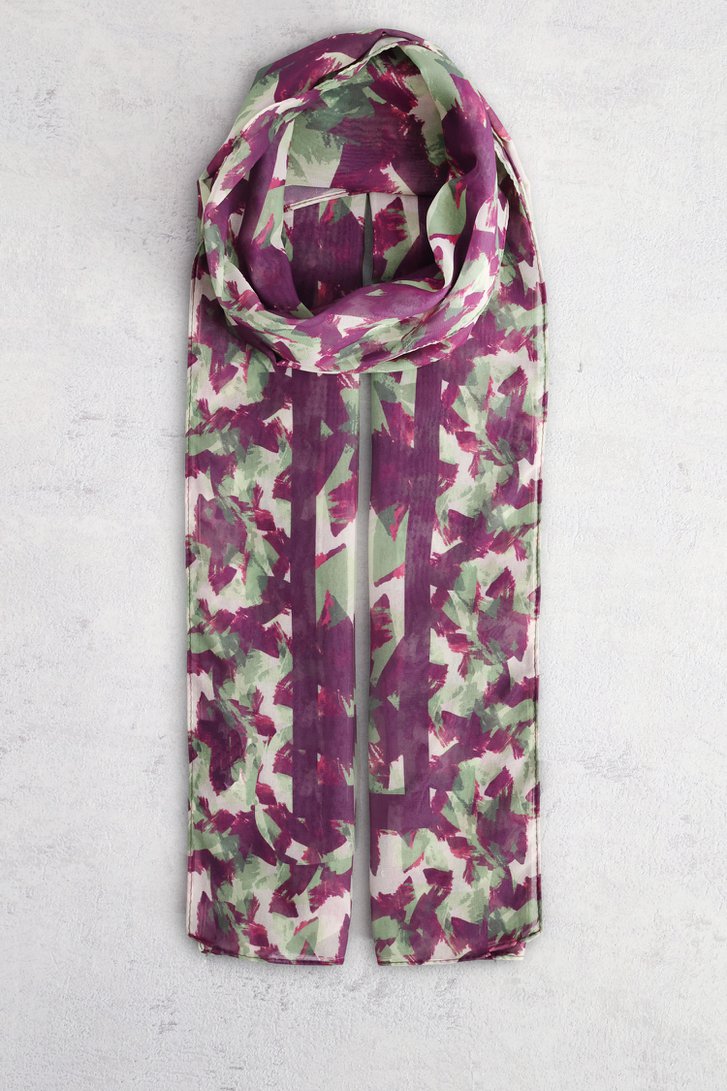 Foulard violet-vert pour femmes de Claude Arielle pour Femmes