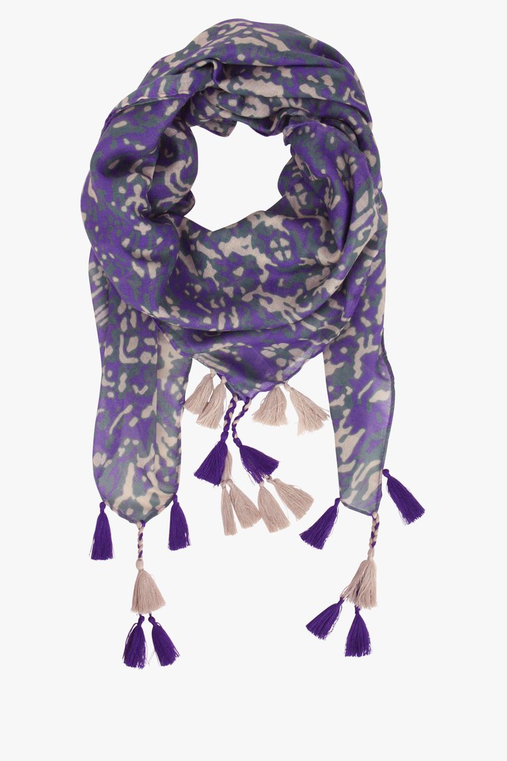 Foulard violette imprimée de Liberty Island pour Femmes
