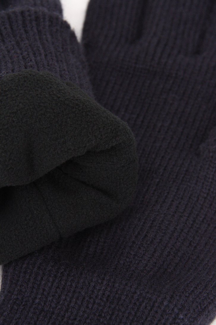 Gants bleus avec doublure en polaire de Ravøtt pour Hommes