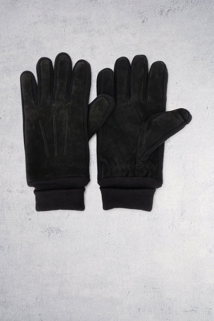 Photo produit 3 de Gants noirs avec accent d'aspect daim de Liberty Island pour Hommes