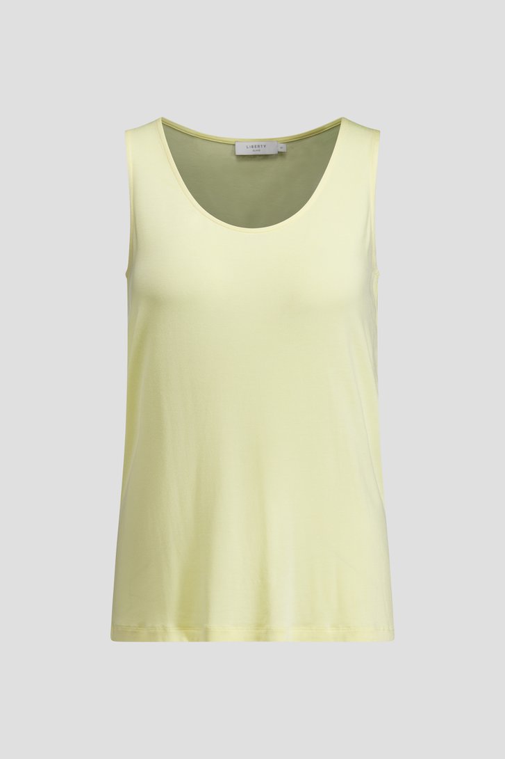 Productfoto 1 van Geel basic topje door Liberty Island voor Dames