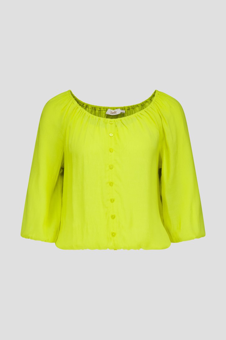 Geelgroene blouse  van Libelle voor Dames