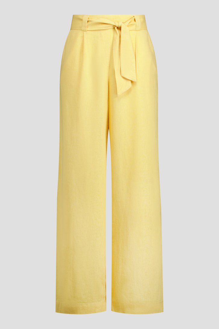 Productfoto 1 van Gele broek met elastische taille door Libelle voor Dames