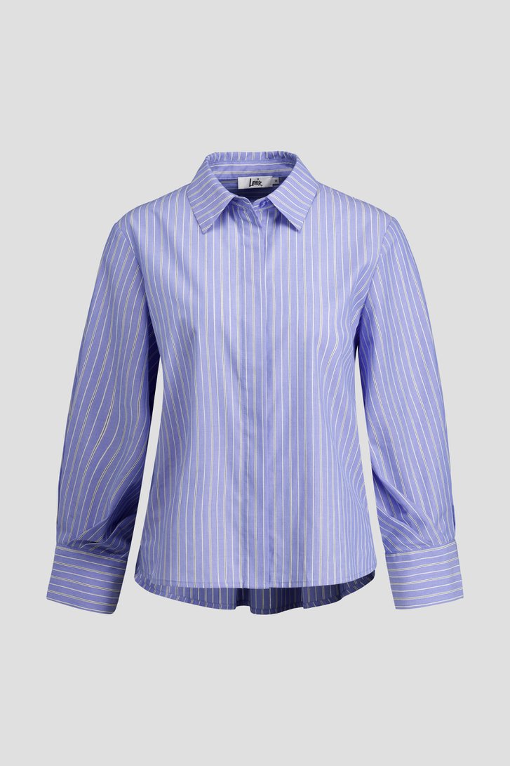 Productfoto 1 van Gestreepte blauwe blouse door Louise voor Dames