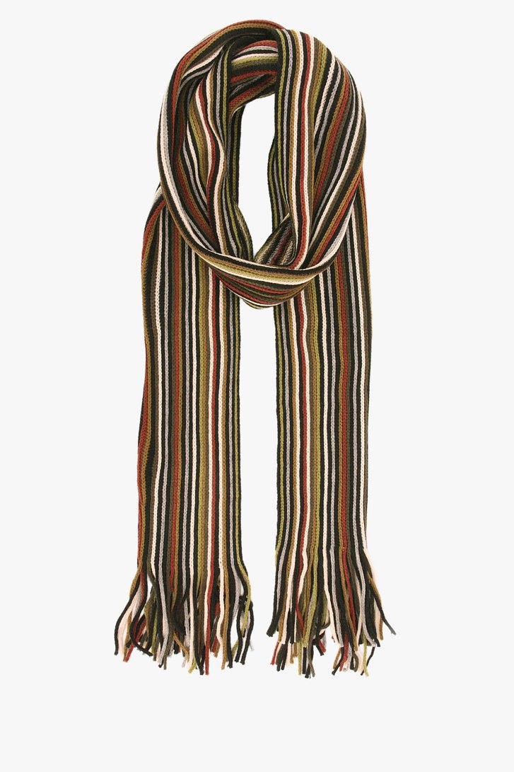 Gestreepte sjaal met franjes van Casual Friday voor Heren