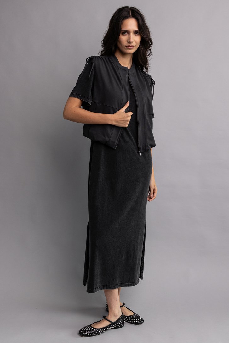 Extra foto 4 van Gewassen grijs T-shirt kleed door Louise voor Dames