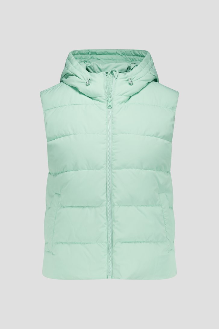 Gilet à capuche turquoise de Libelle pour Femmes