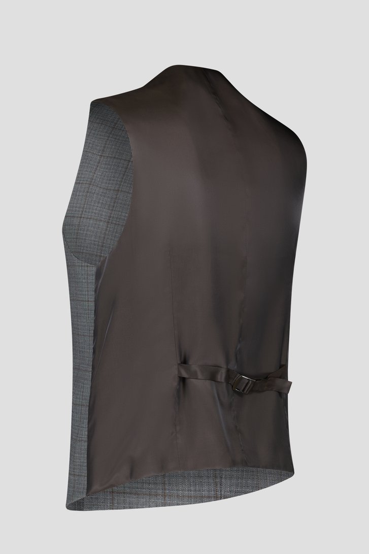 Photo produit 2 de Gilet à carreaux gris - Roald de Dansaert Black pour Hommes