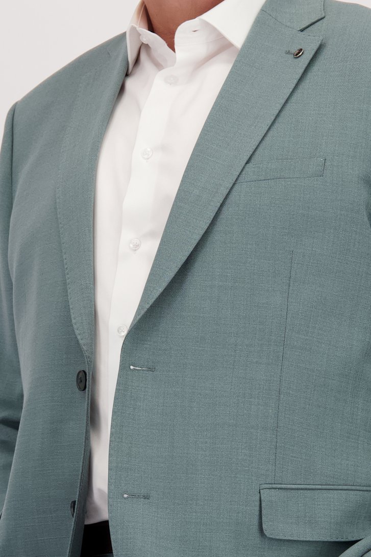 Gilet de costume vert-gris - comfort fit de Dansaert Black pour Hommes