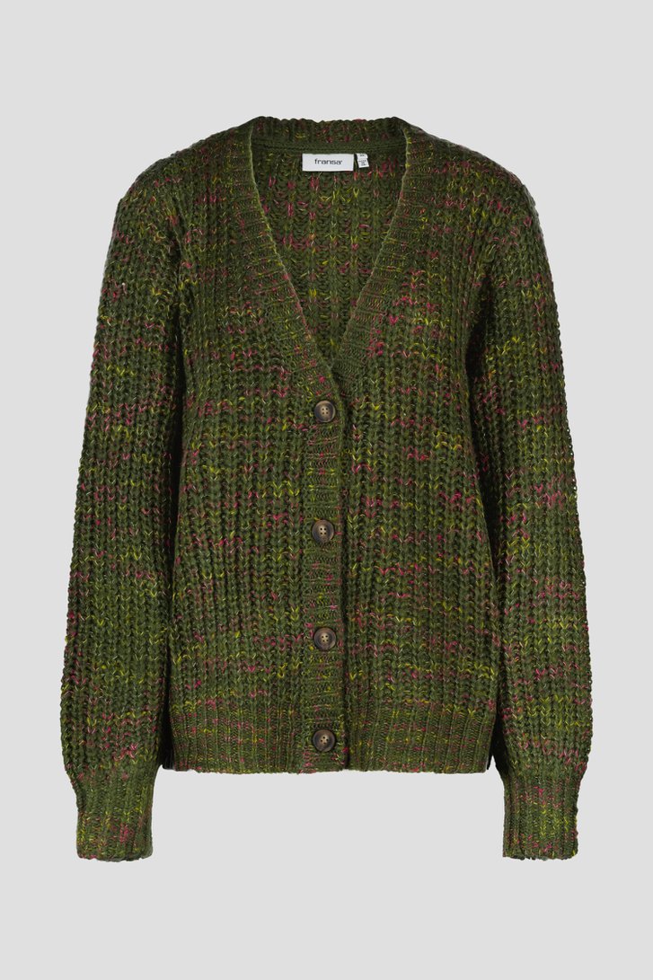 Gilet tricoté vert foncé de Fransa pour Femmes
