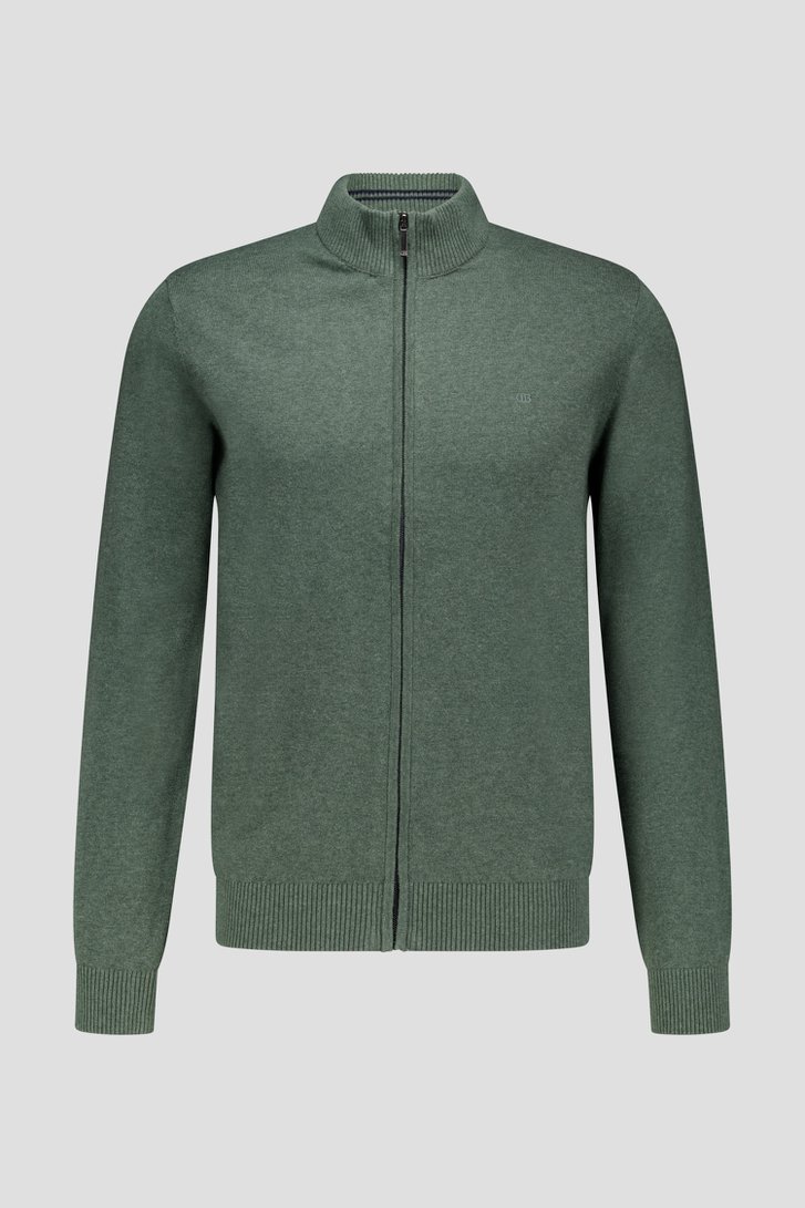 Photo produit 1 de Gilet vert zippé de Dansaert Blue pour Hommes