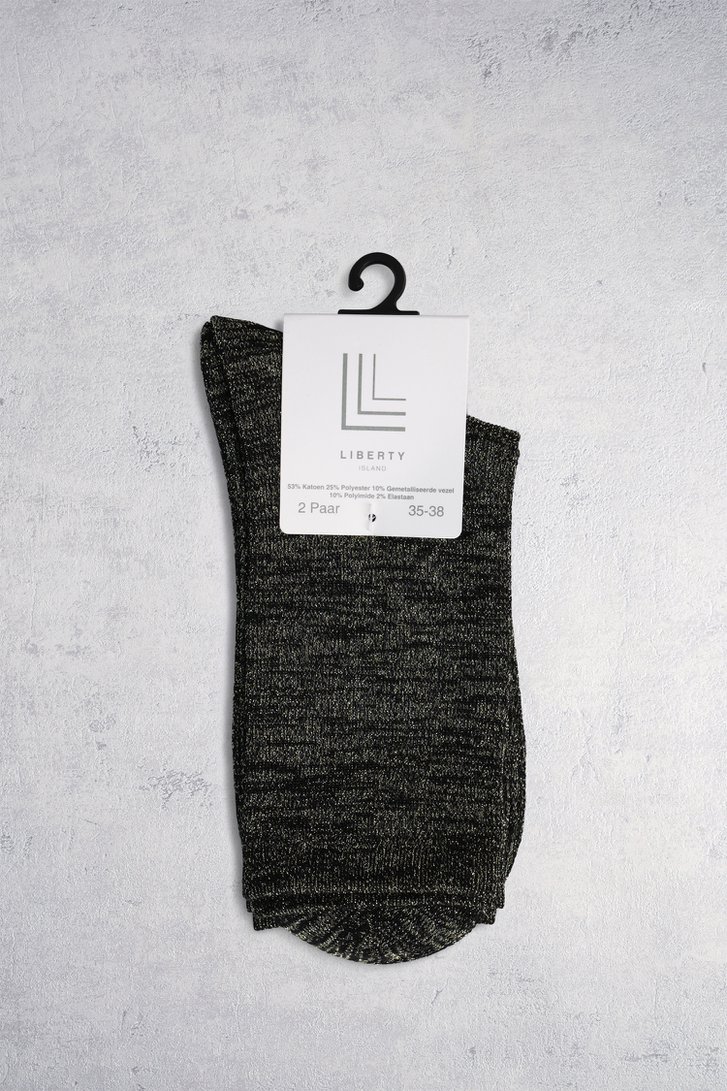 Productfoto 3 van Goudkleurige sokken door Liberty Island voor Dames