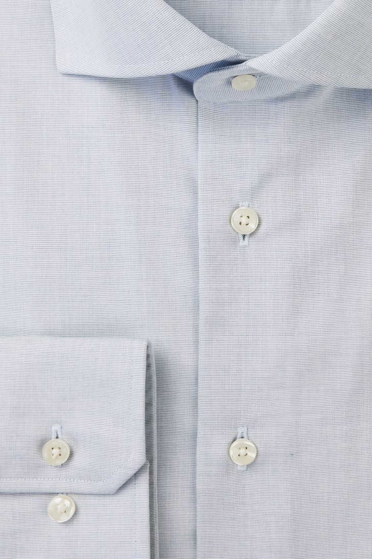Grijs hemd met groene schijn - Slim fit van Michaelis voor Heren