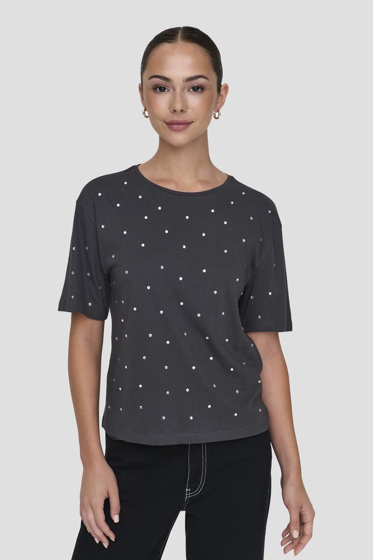 T shirt met strass steentjes dames sale