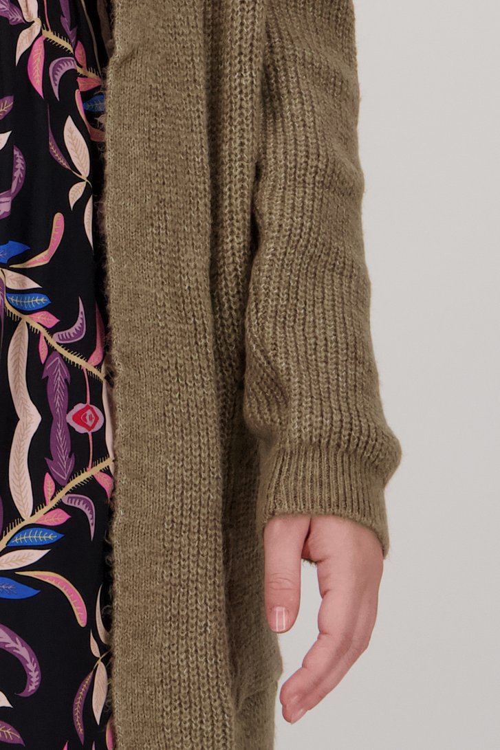 Grijsbruine lange cardigan van Only Carmakoma voor Dames