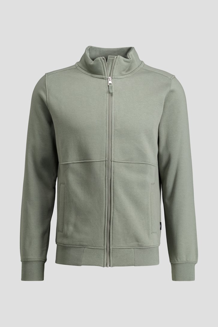 Productfoto 1 van Grijsgroene vest met rits  door Liberty Island voor Heren