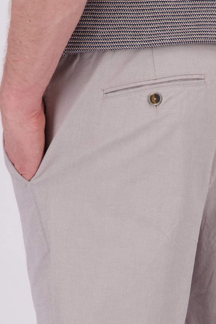 Grijze bermuda met elastische tailleband van Dansaert Blue voor Heren