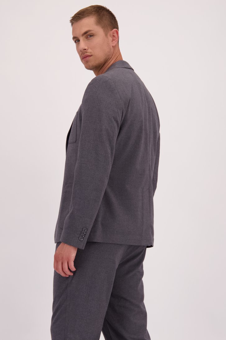 Achterkant van Grijze blazer door Casual Five voor Heren