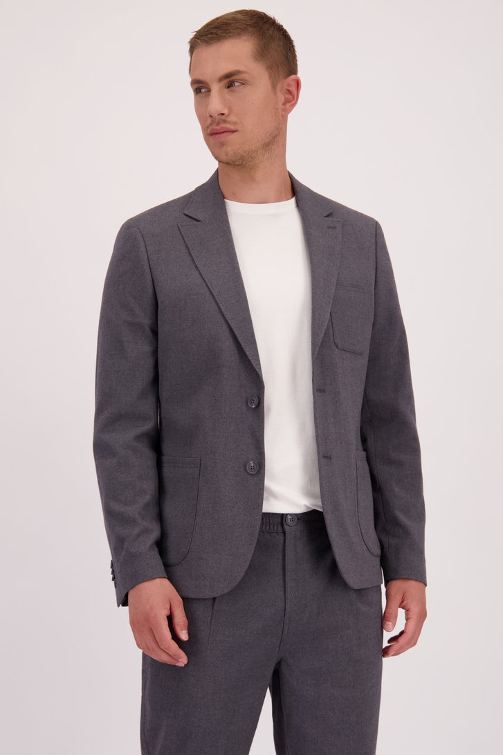 Voorkant van Grijze blazer door Casual Five voor Heren