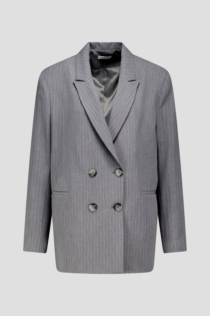 Productfoto 1 van Grijze blazer met krijtstreep door Liberty Island voor Dames