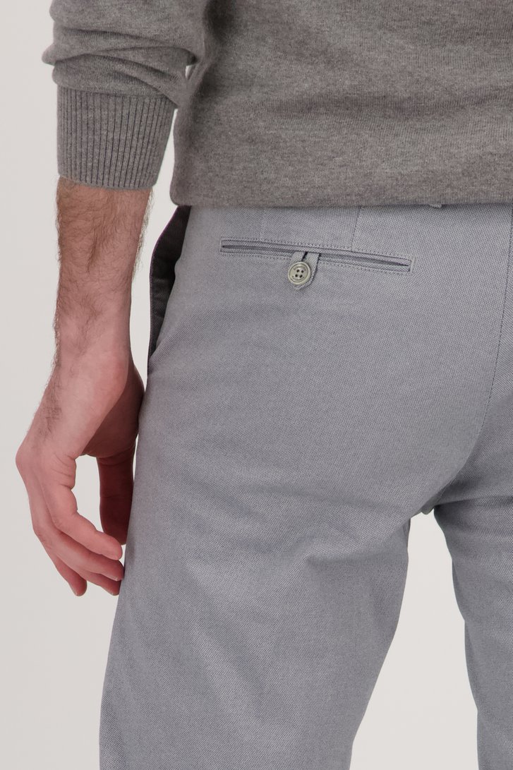 Grijze chino - Dallas - Slim fit van Brassville voor Heren