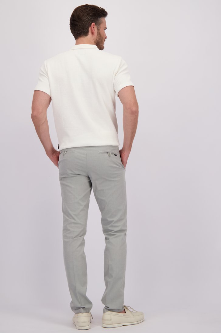 Achterkant van Grijze chino - Louisiana - regular fit door Brassville voor Heren
