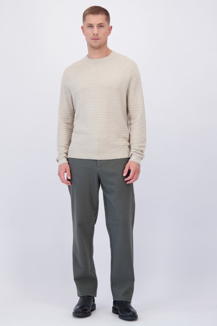 Voorkant van Grijze chino - Tapered fit  door Only & Sons voor Heren