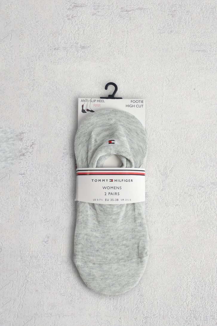 Productfoto 1 van Grijze footies - 2 paar door Tommy Hilfiger voor Dames