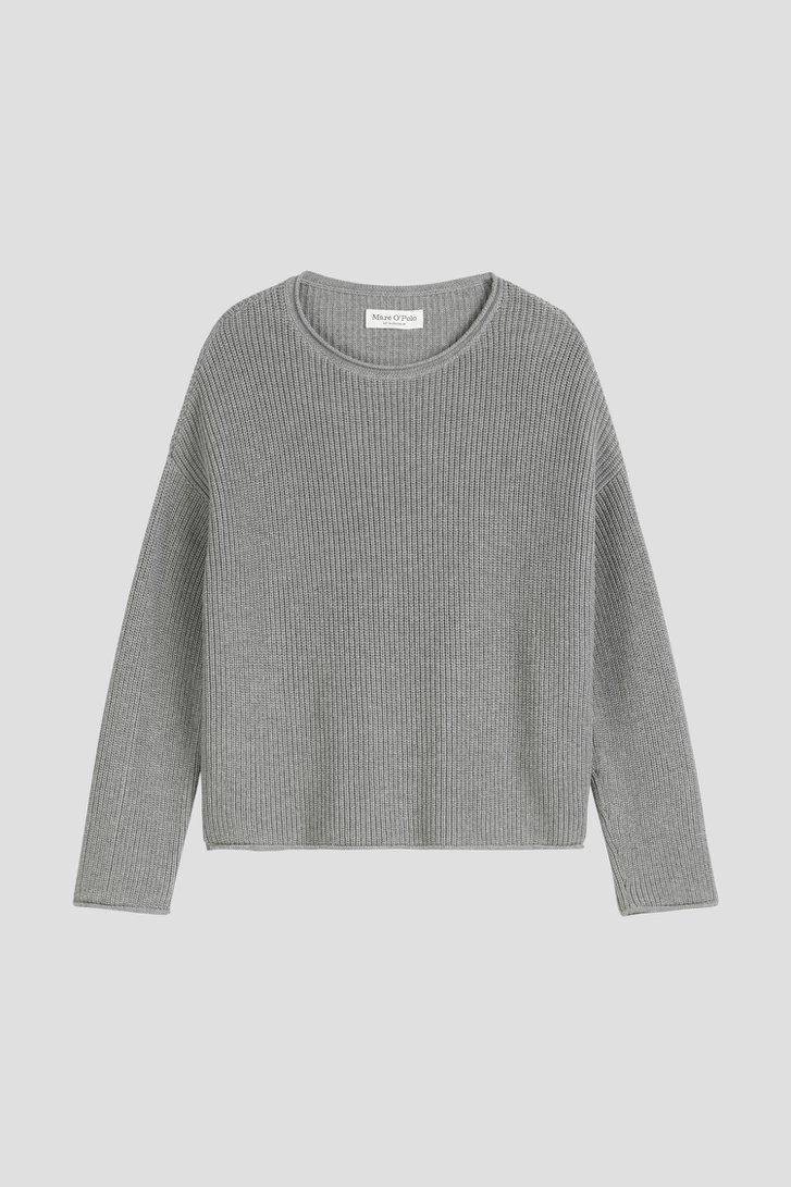 Productfoto 1 van Grijze gebreide trui  door Marc O'Polo voor Dames