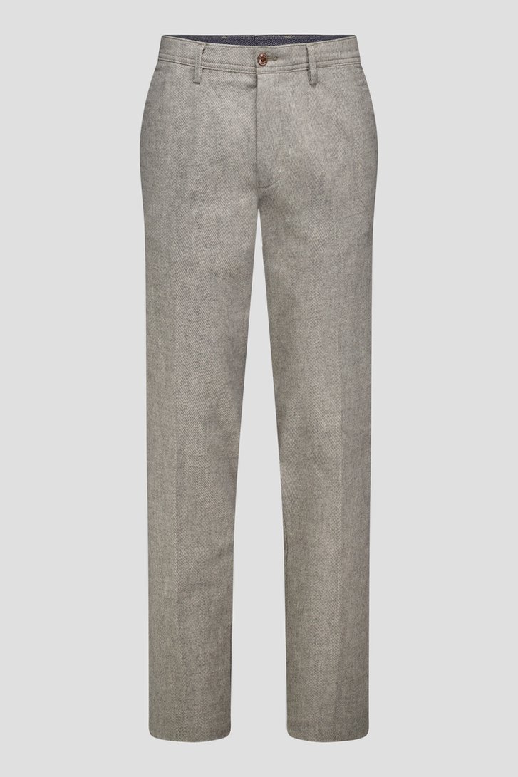 Productfoto 1 van Grijze gemêleerde chino - New York -  Regular fit  door Brassville voor Heren