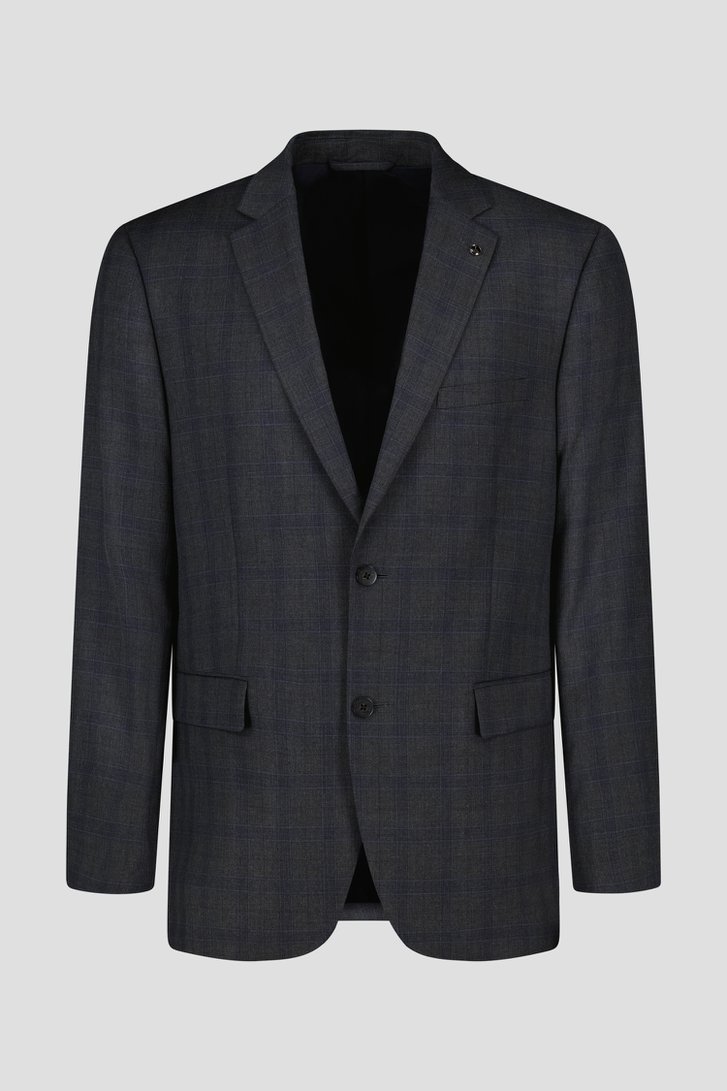 Grijze geruite kostuumvest - Charles - Comfort fit van Dansaert Black voor Heren