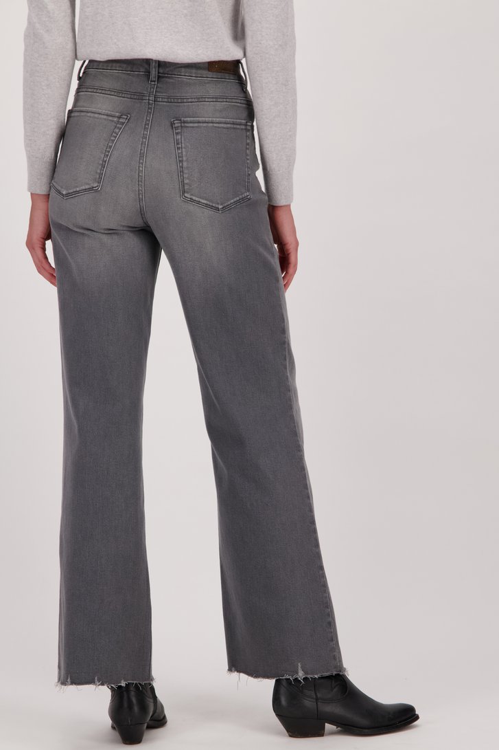 Grijze jeans - Regine - Wide leg fit van Liberty Island Denim voor Dames
