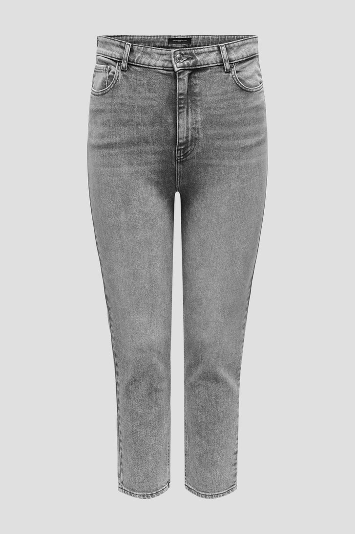 Grijze jeans – straight fit – 7/8 lengte van Only Carmakoma voor Dames