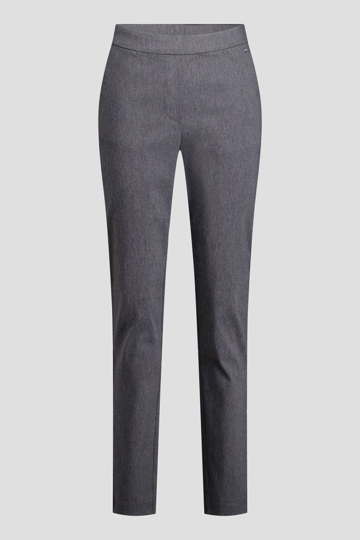 Productfoto 1 van Grijze stretchbroek met elastische tailleband door Claude Arielle voor Dames