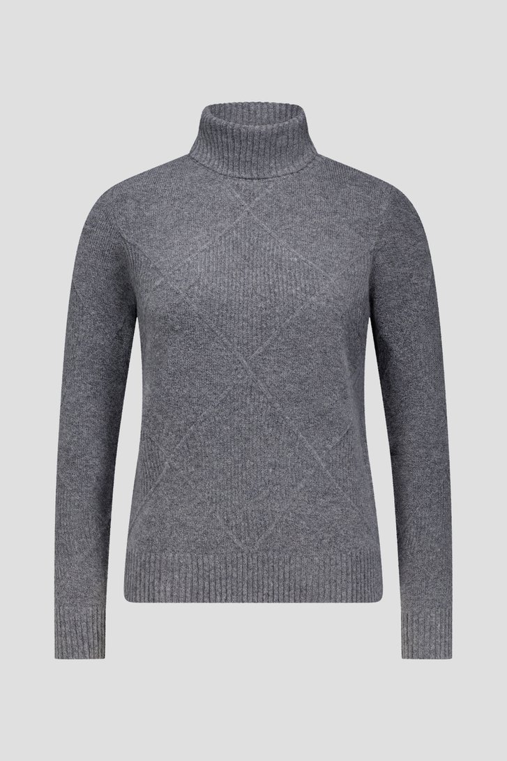 Productfoto 1 van Grijze trui met rolkraag door Liberty Island voor Dames